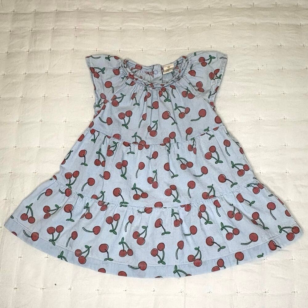 Tucker + Tate Sundress Girls 9M Blue Cherry Print